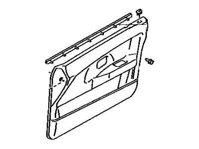 Toyota 67620-1E530-03 Board Sub-Assy, Front Door Trim, LH