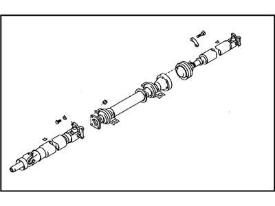 Toyota 37100-12470 Propelle Shaft Assembly W/Center Bearing