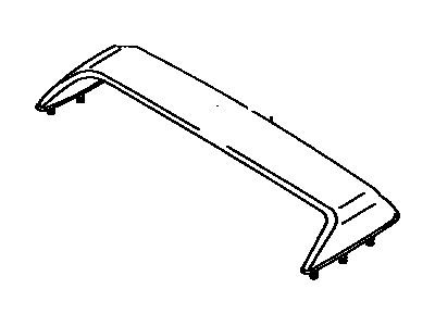 Toyota 76085-12160 Spoiler Sub-Assembly, Rear