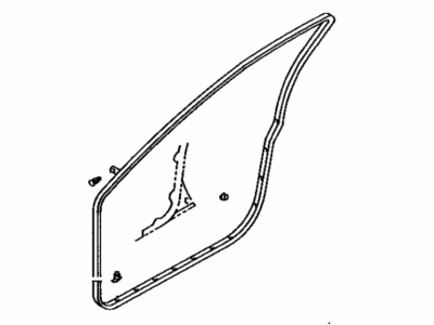 1988 Toyota Corolla Weather Strip - 67862-12580