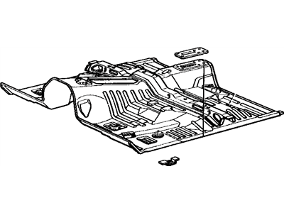 Toyota 58041-14051 INSULATOR, Front Floor Heat