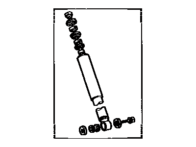 Toyota 48531-19565 Shock Absorber Assembly Rear Left