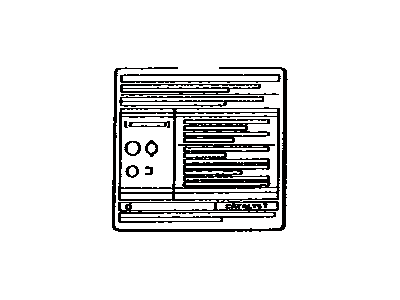 Toyota 11298-45050 Plate, Emission Control System Information