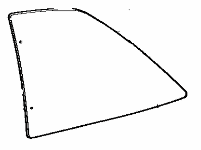 Toyota 62711-14050 Glass, Quarter Window, RH