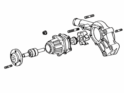 Toyota 16120-41170 Cover Assembly, Water Pump