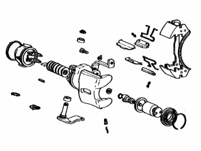 Toyota 47750-14110 Cylinder Assy, Disc Brake, Rear LH