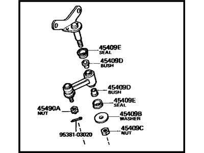 Toyota Idler Arm - 45490-19175