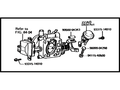 Toyota 22210-43040 Throttle Body Assembly