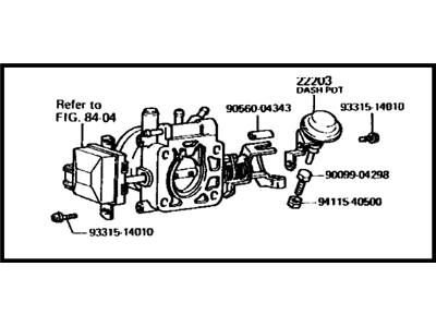 1980 Toyota Celica Throttle Body - 22210-43040