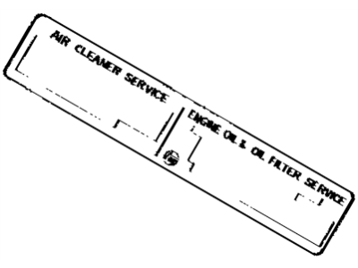 Toyota 11293-38020 Plate, Engine Caution