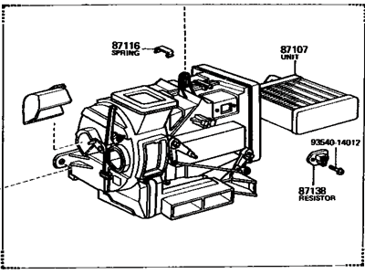 Toyota 87150-14090 Radiator Assy, Heater