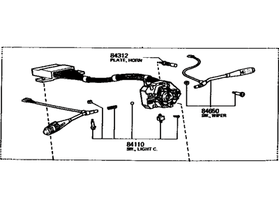 1980 Toyota Celica Turn Signal Switch - 84310-14171