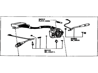 1975 Toyota Corolla Turn Signal Switch - 84310-12181