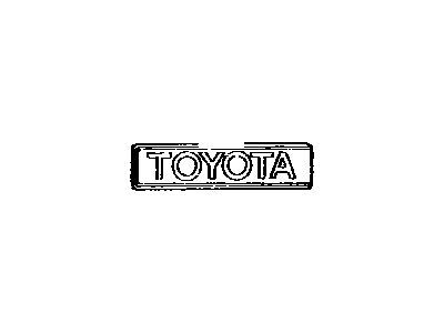 Toyota 75441-14120 Rear Name Plate, No.1