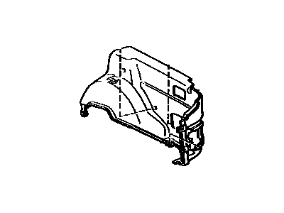 Toyota 64730-14021-04 Panel Assembly, Deck Side Trim, RH