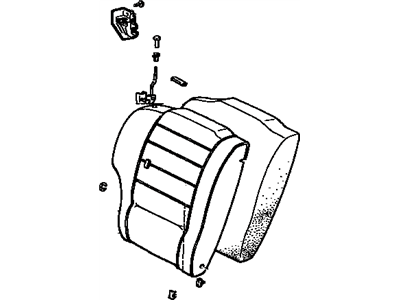 Toyota 71480-14833-04 Back Assembly, Rear Seat, RH