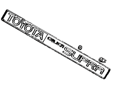 Toyota 75444-14060 Rear Name Plate, No.2 (Model Mark)