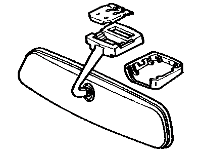 1981 Toyota Celica Car Mirror - 87810-14101-01