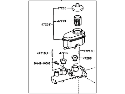 1999 Toyota Camry Brake Master Cylinder - 47201-33101