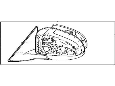 Toyota 87908-06430 Passenger Side Mirror Sub Assembly