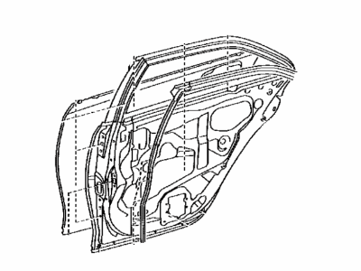 Toyota 67004-06240 Panel Sub-Assembly, Rear D