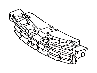 Toyota 52611-06230 ABSORBER, Front Bumper