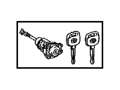 Toyota 69052-06121 Cylinder & Key Set