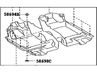 Toyota 58510-06471-C0 Carpet Assembly, Floor