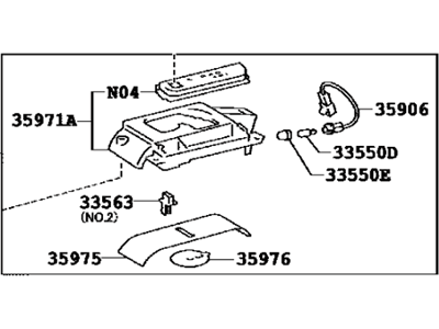 Toyota 35978-06140-J0 Indicator, Shift Position