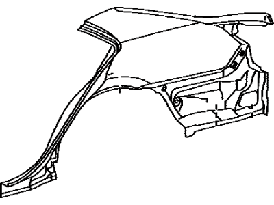 Toyota 61601-06100 Panel Sub-Assembly, QUAR