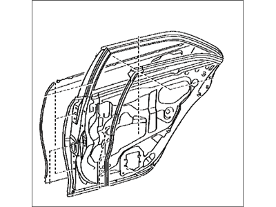 Toyota 67003-06150 Panel Sub-Assembly, Rear D