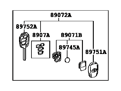 2017 Toyota Camry Transmitter - 89070-06441