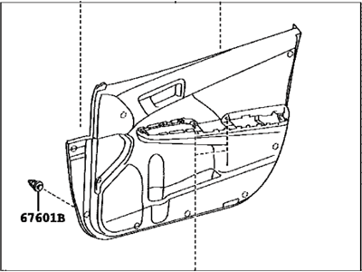 Toyota 67620-06A50-28 Panel Assembly, Front Door