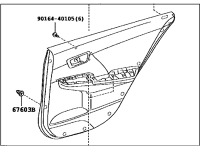 Toyota 67630-06780-A2 Panel Assembly, Rear Door