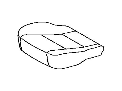 Toyota 71071-06L10-B0 Front Seat Cushion Cover, Right(For Separate Type)