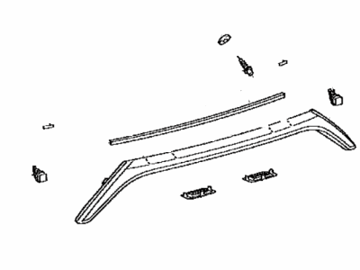 Toyota 76801-06A70 Garnish Sub-Assembly, Ba