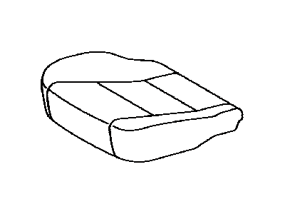 Toyota 71072-06C81-B3 Front Seat Cushion Cover, Left(For Separate Type)