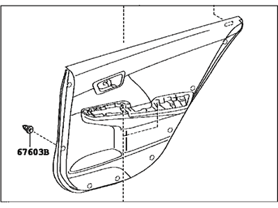 Toyota 67630-06780-B0 Panel Assembly, Rear Door