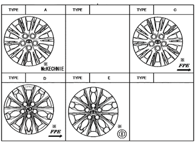 Toyota 42602-06091 Wheel Cap Sub-Assembly