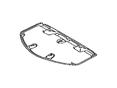 Toyota 53341-06250 Insulator, Hood