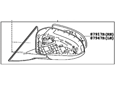 2012 Toyota Camry Car Mirror - 87909-06401