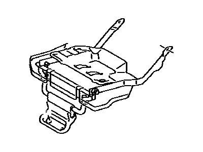 Toyota 71015-35080 Frame Sub-Assy, Rear Seat Cushion, RH