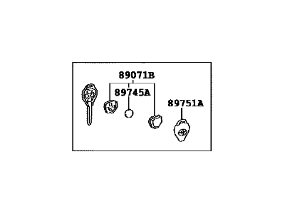 Toyota 89070-52730 Transmitter Assy, Door Control