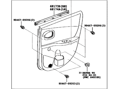 Toyota 67640-52A80-B1 Panel Assembly, Rear Door