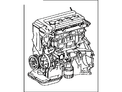 Toyota 19000-21860 Engine Assembly, Partial