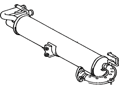 1986 Toyota MR2 Muffler - 17430-16140