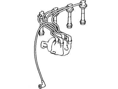 Toyota 90919-21412 Cord Set, Coil & Spark, W/Resistive