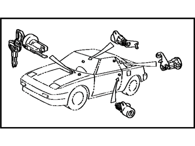 Toyota 69005-17061-01 Cylinder Set, Lock