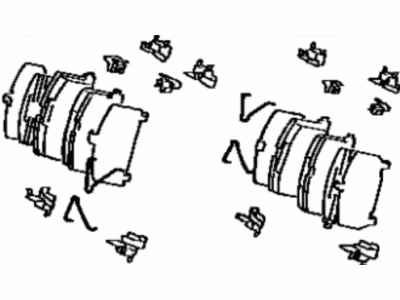 Toyota 04491-17060 Front Disc Brake Pad Set