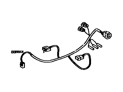 Toyota 88605-17130 Harness Sub-Assembly, Air Conditioner Wiring